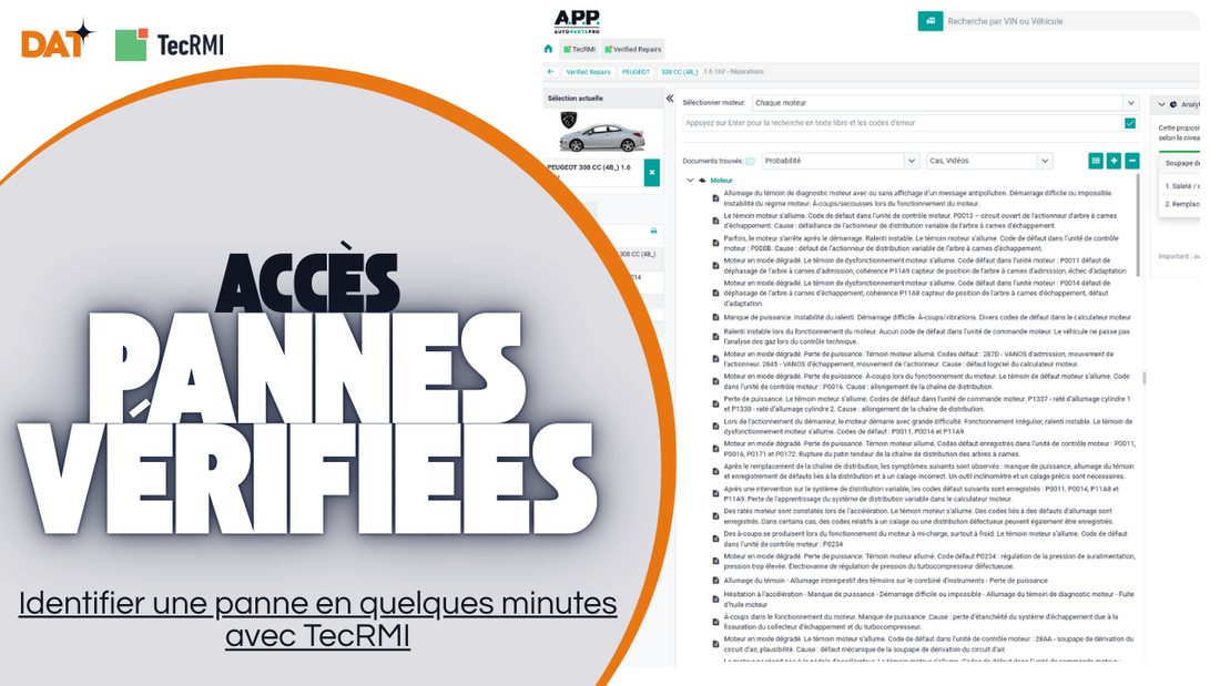 Pannes-Vérifiées-TecRMI-Diagnostic-rapide-et-fiable Données Auto Techniques