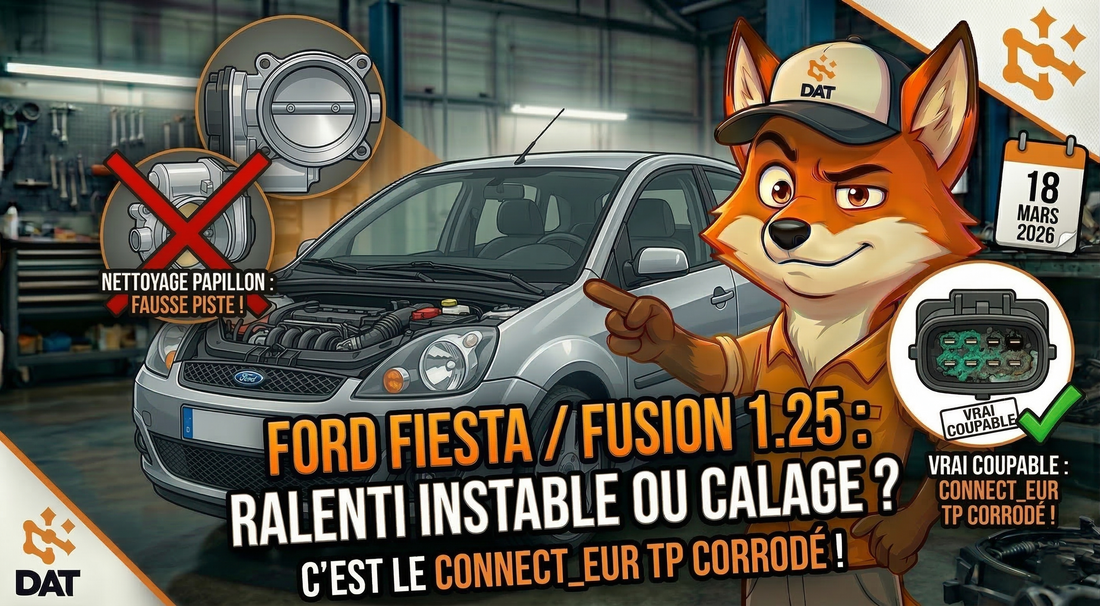 Dépose corps de papillon Ford Fiesta 1.25 Zetec-SE réparation capteur TP - Données Auto Techniques