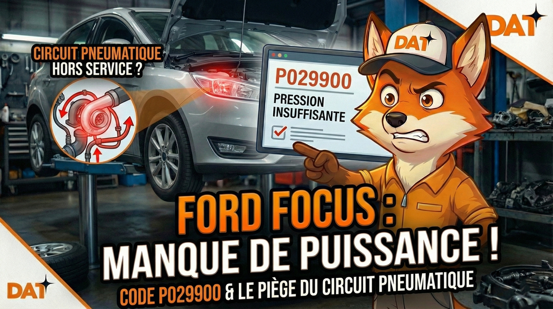 Ford Focus 1.0 EcoBoost : Diagnostic du code P029900 et manque de puissance