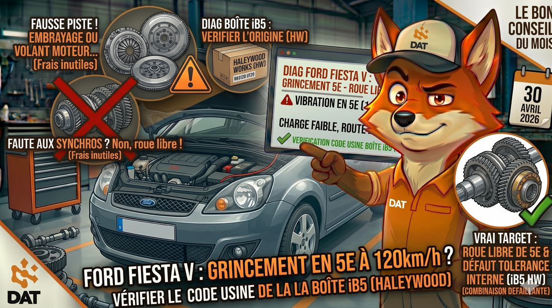 Étiquette code-barres boîte vitesses iB5 TTF usine Halewood Ford Fiesta Fusion - Données Auto Techniques