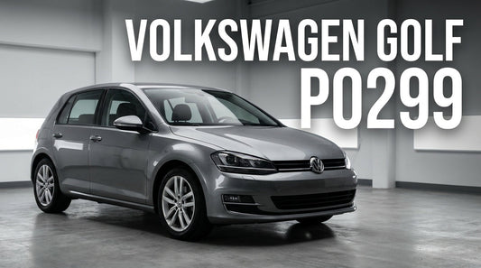 Volkswagen Golf VII grise vue de trois-quarts avant dans un atelier sobre capot fermé